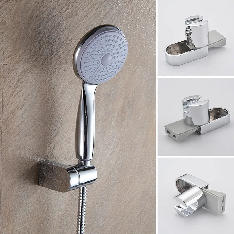 1Pcs Adjustable ABS Chrome Handheld Shower Holder Bracket Rail Bracket Slider  Wall Mounting for  Head