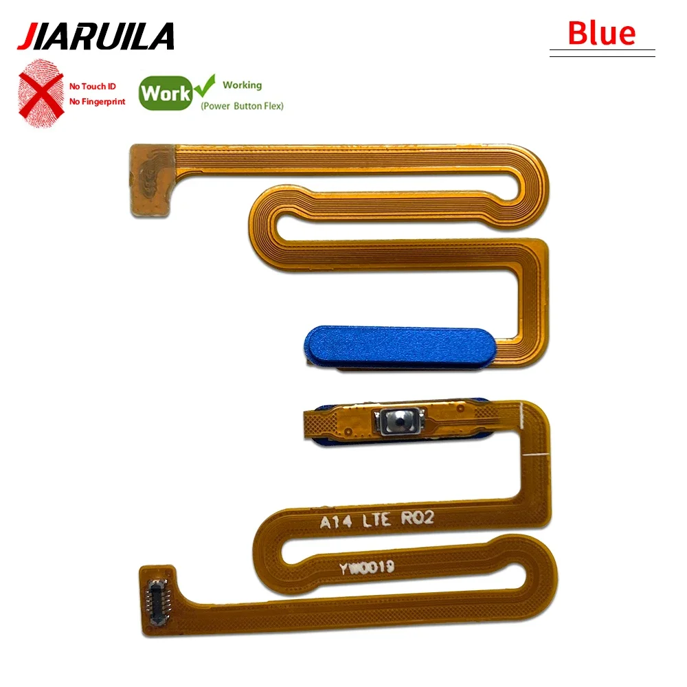 10 قطعة ، لسامسونج A04S A13 5 جرام A14 4 جرام بصمة الاستشعار الرئيسية العودة مفتاح القائمة السلطة على زر إيقاف كابل الشريط المرن #5