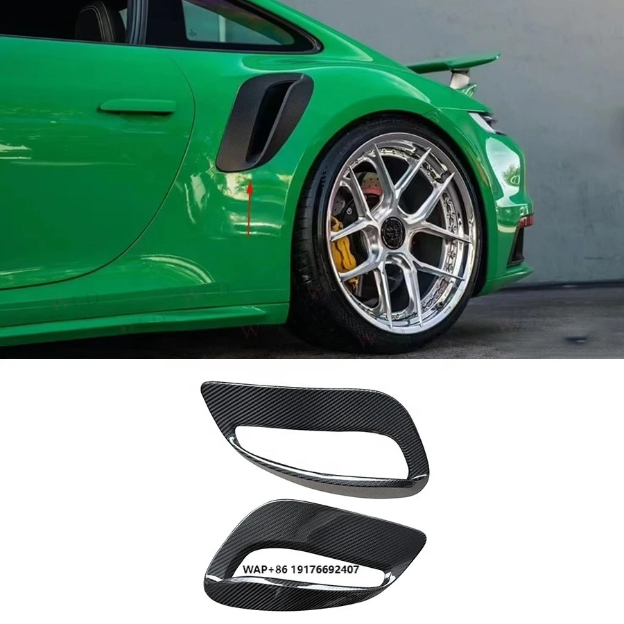 

TA Style сухое боковое крыло из углеродного волокна, вентиляционные отверстия для Porsche 911 991 Turbo S, 2 двери, 2014-2016, боковое вентиляционное отверстие, обвес