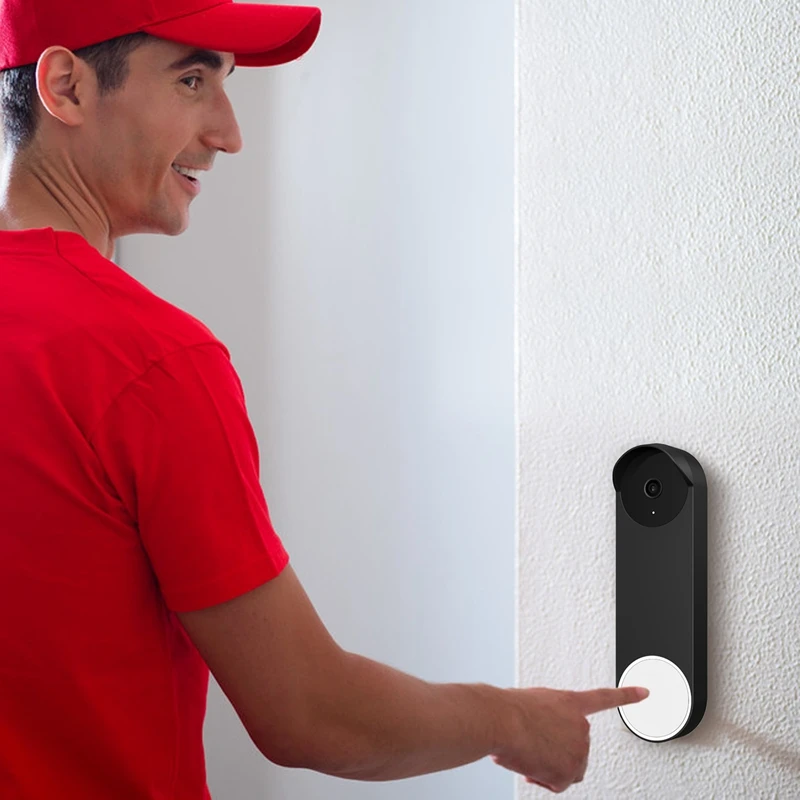 Capa de silicone para campainha do Google Nest, não compatível com o modelo com fio, clima anti-UV, modelo de bateria, 2021