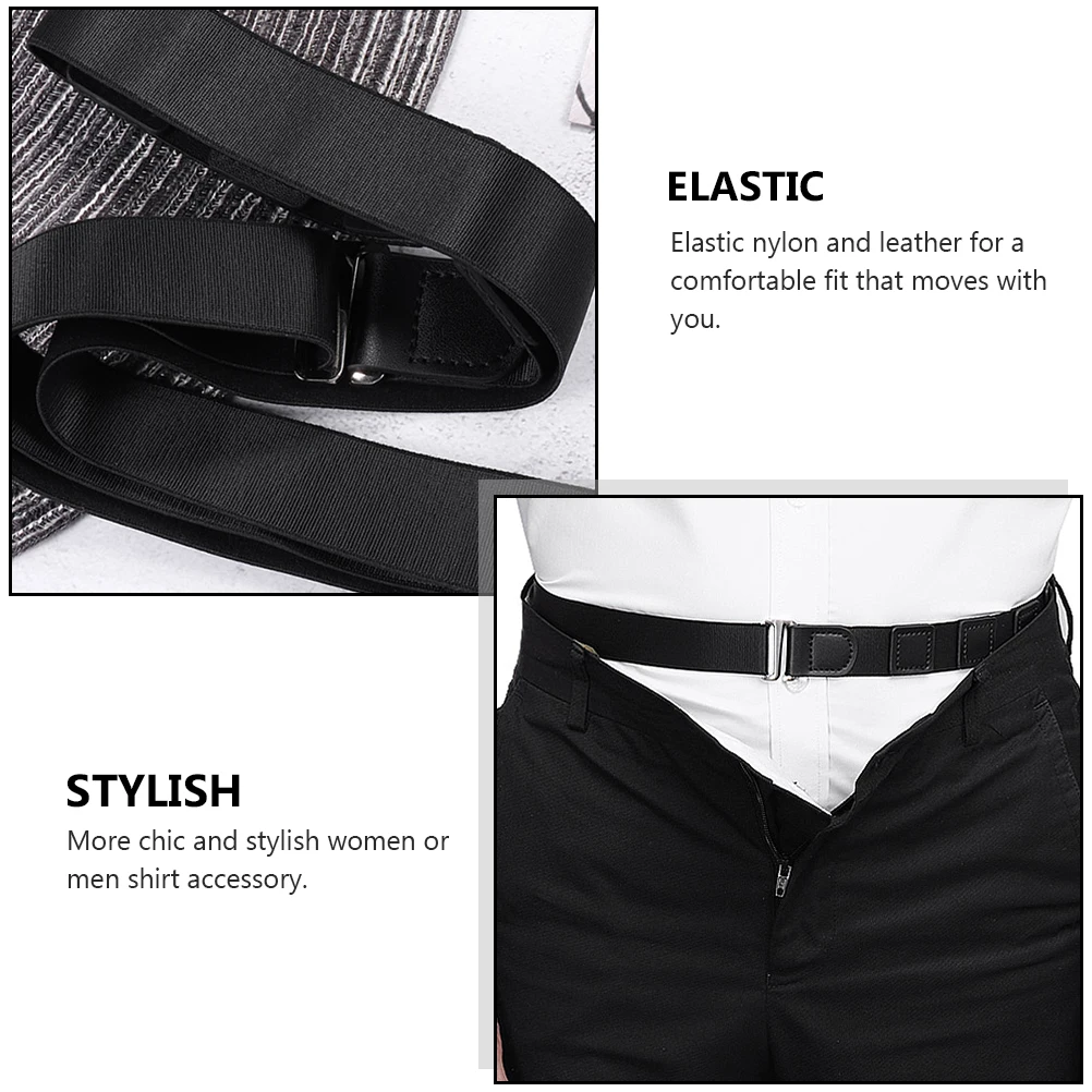 

2Pcs Shirt Binders for Men Women Adjustable Elastic Non Anti Wrinkle Shirt Holders Stay Strong Clipping