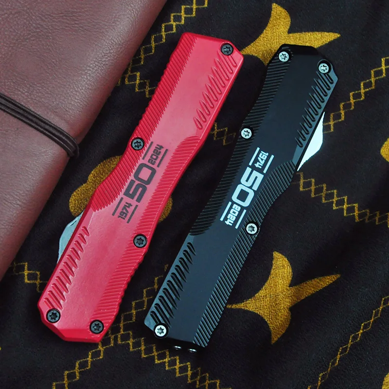 

K9000 Diskin Livewire OTF Knife D2 Blade Outdoor Camping Zinc Aaluminum Handle EDC Folding Blade Survival Pocket Knives Tools