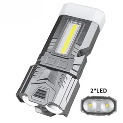 Luz de trabajo COB + LED multifuncional, martillo de seguridad, ventana rota, imán de cola, gancho para exteriores, luz de Camping, nuevo