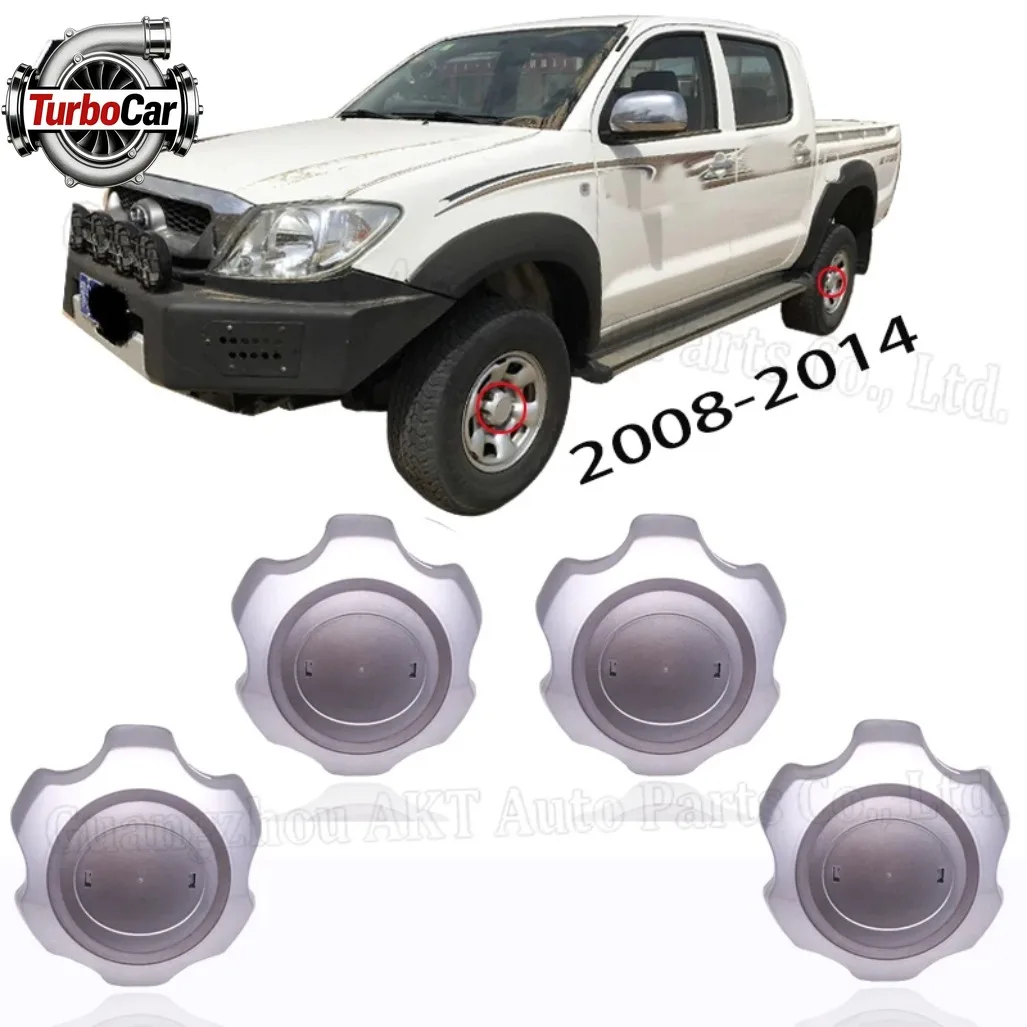

Для Toyota HILUX VIGO BEZ100 2004-2014: Колпаки ступиц колес (4 шт.), замена OEM 42603-0K050, аксессуары для экстерьера автомобиля
