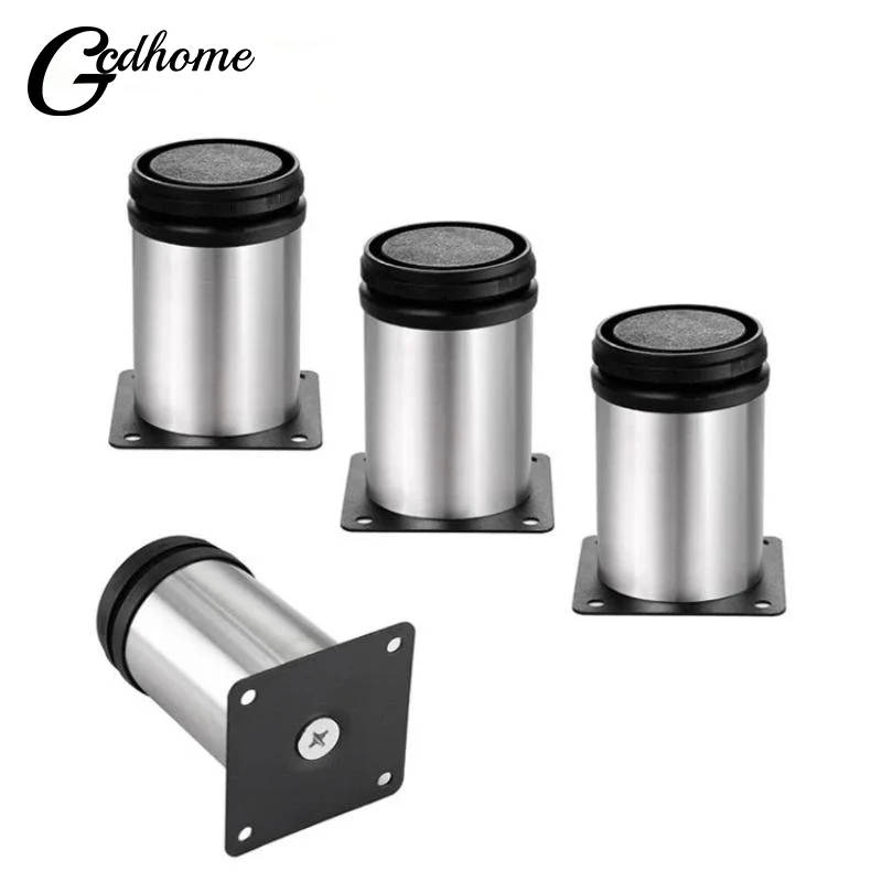 

4PCS Stylish Stainless Steel Sofa Bed Cabinet Legs Reliable Furniture Table Replacement