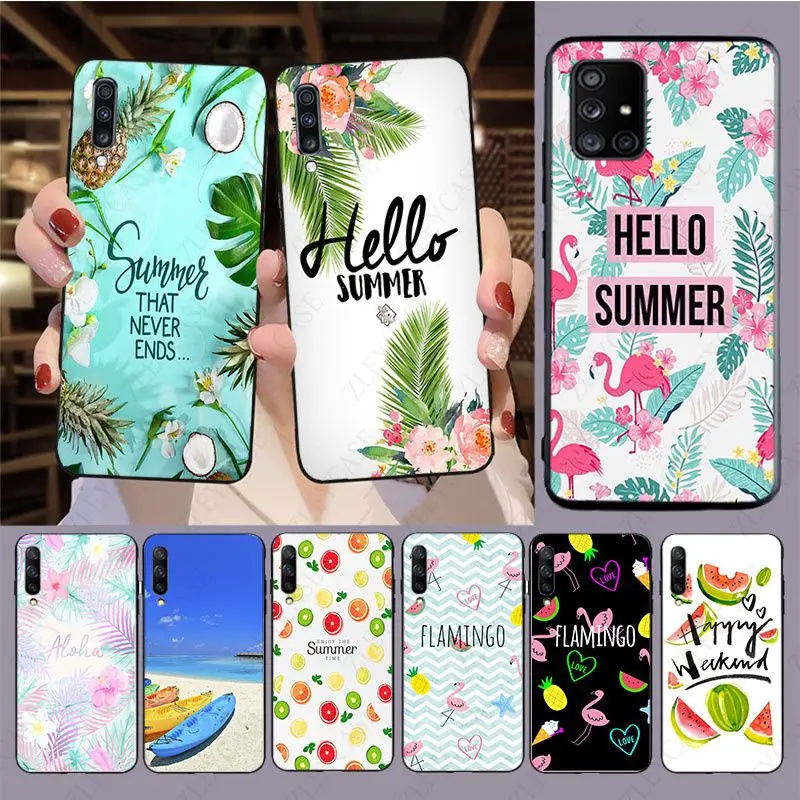 hello summer weekend cool summer Phone Cover For samsung A14 A53 A13 A12 A40 A22 A23 A32 A34 A50 A51 A52S A54 A70 A71 A73 case