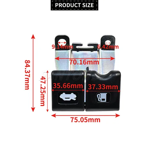 Imagen 2 del producto 65622-JY40A manija de liberación del capó de la puerta interior del combustible 65622-ED50A compatible con Renault Koleos 65622Jy40A 65622 JY40A