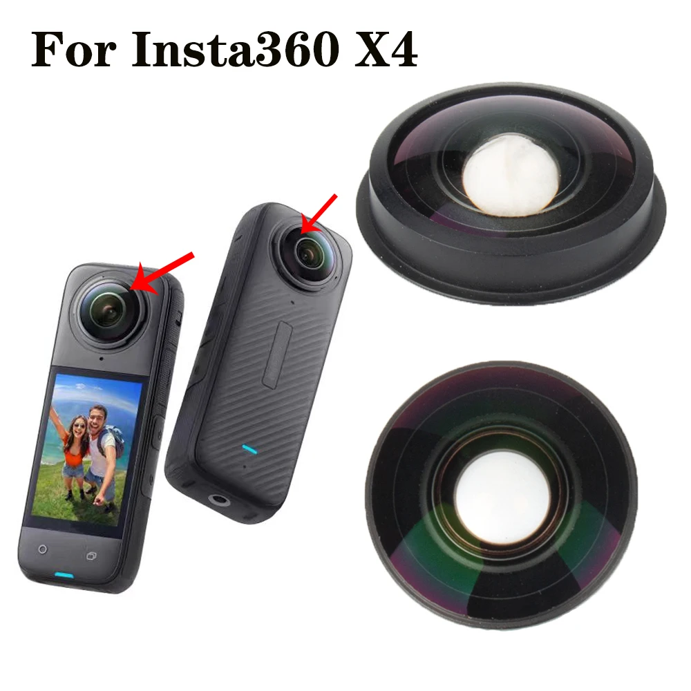 For Insta360 X4 Glass Lens Replacement Action Camera Lens Glass for Insta360 X4 Camera Repair Parts Accessories