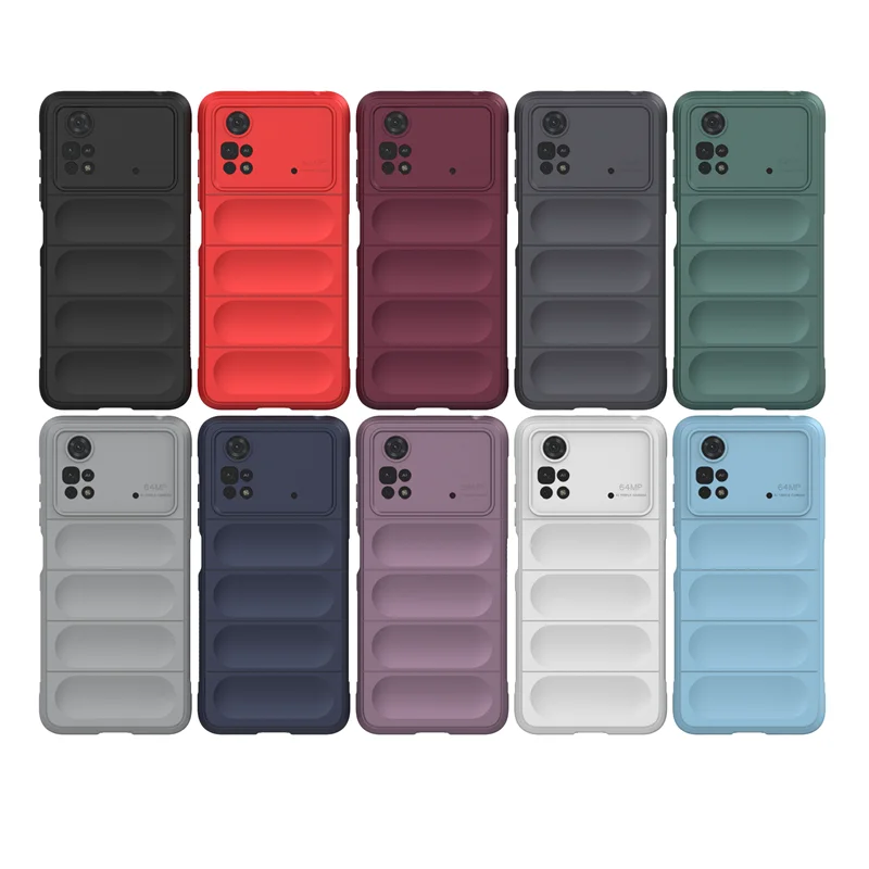 Per Poco M4 Pro Custodia Poco M4 Pro Cover Funda Capa Morbido Silicone TPU Antiurto Protettivo Paraurti Posteriore Per Poco M4 Pro