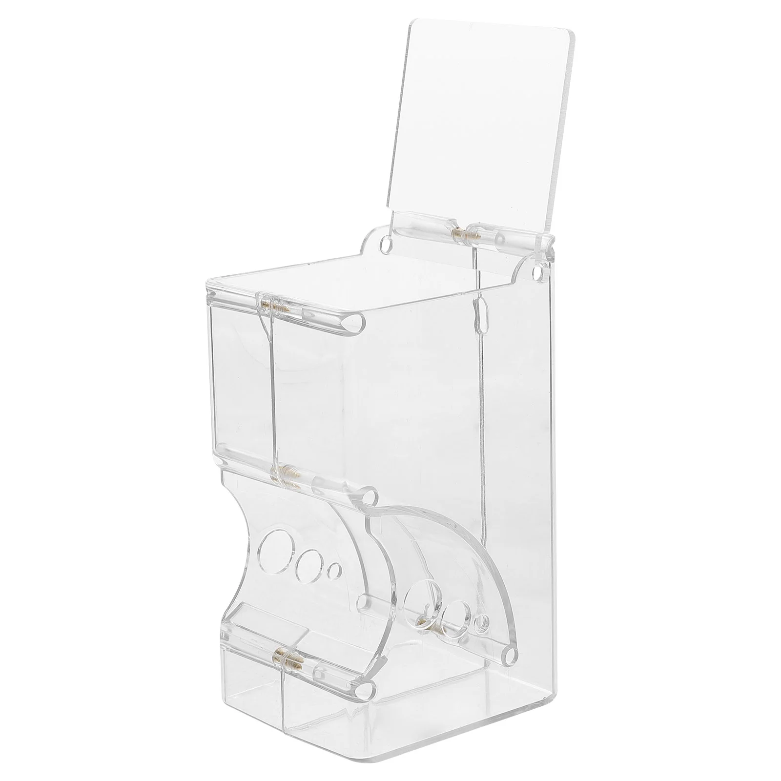 

Puppy Food Bowl Hamster Feeder Accessories Animal Small Pet Supplies Transparent Dispenser Rabbit Water