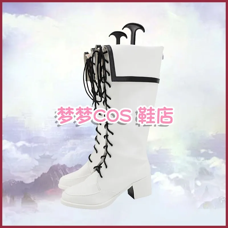 Ragna Crimson Cosplay Kostuum Schoenen Crimson Maid Outfit Carnaval Halloween Laarzen Handgemaakte Kunstleer Laarzen