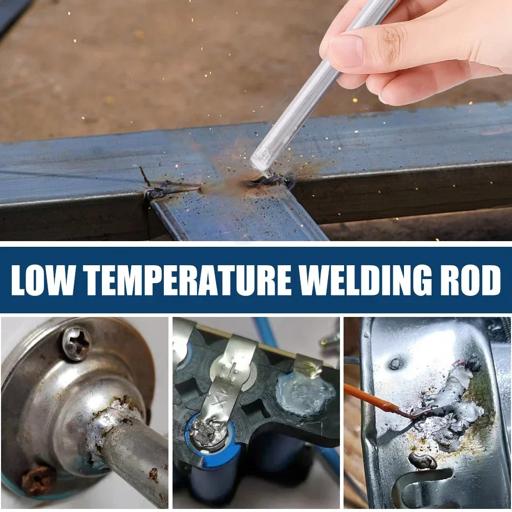 60/10Pcs Copper Aluminum Welding Rods Universal Low Temperature Welding Cored Wire Multipurpose Repair Rods For Welding Alloy