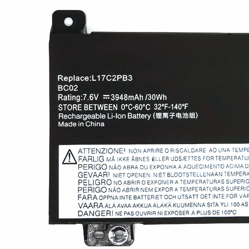 بطارية كمبيوتر محمول لينوفو L17L2PB3 L17C2PB3 L17M2PB3 L17M2PB4 L17L2PB4 L17C2PB4 5B10P53995 5B10W67318 5B10P54000 7.6V 3948mAh