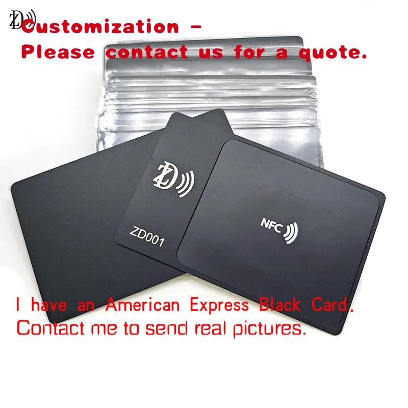 

custom.Premium Custom Design Encoding NTAG213 Metallic Nfc Card Metal Business Card
