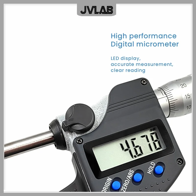 Digital Micrometer 293-240/241/242-30 Inch/Metric, Electronic Micrometer Waterproof 0-25mm Accuracy 0.001mm