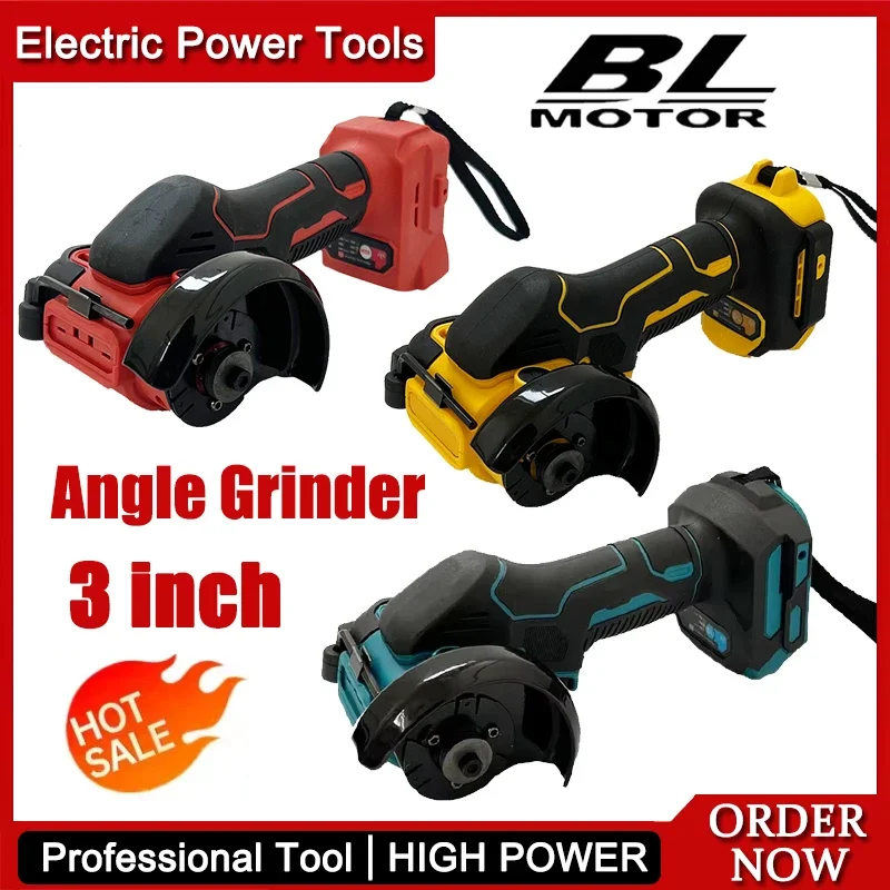 ミルウォーキーコードレスアングルグラインダー3インチ研磨機ミニダイヤモンド切断研削カットオフツール（マキタ、デウォルト用）