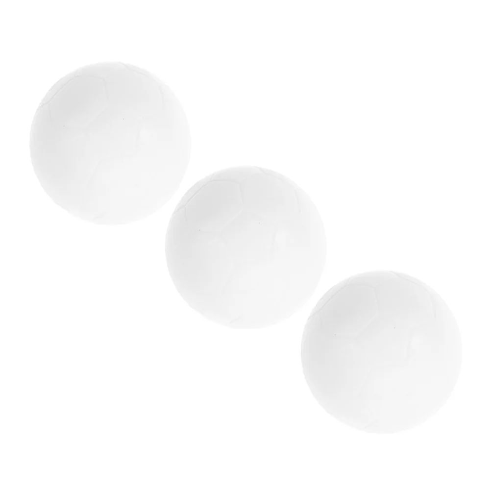3 Pcs Table Soccer Foosball Balls Games Accessories Aldult Pp Desktop Footballs