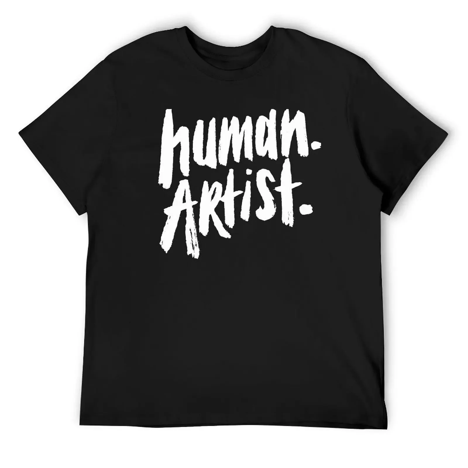 Human artist - anti ai human art T-Shirt custom shirt blue archive plus sizes vintage graphic tee black t shirts for men