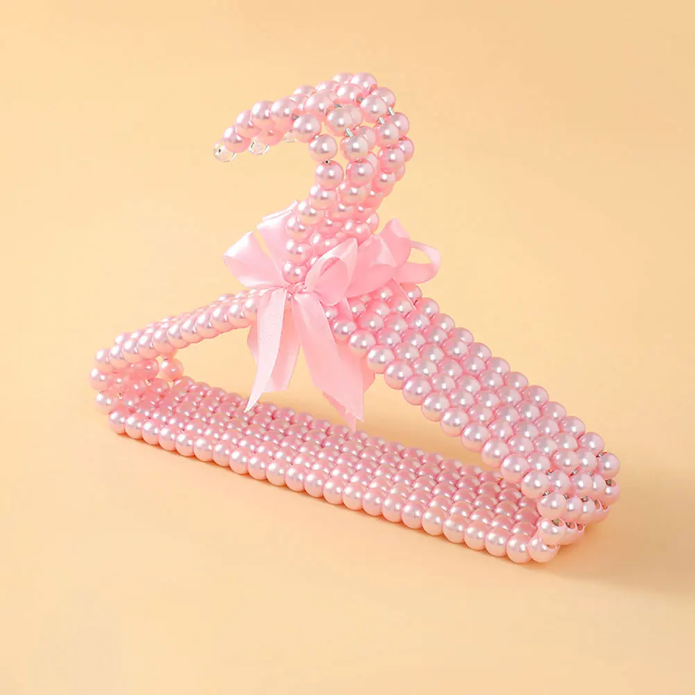 

6pcs Baby Clothes Hangers Small Size Pearl Plastic Coat Organizer Kids Closet Newborn Wardrobe Stylish Colors Shape Retention