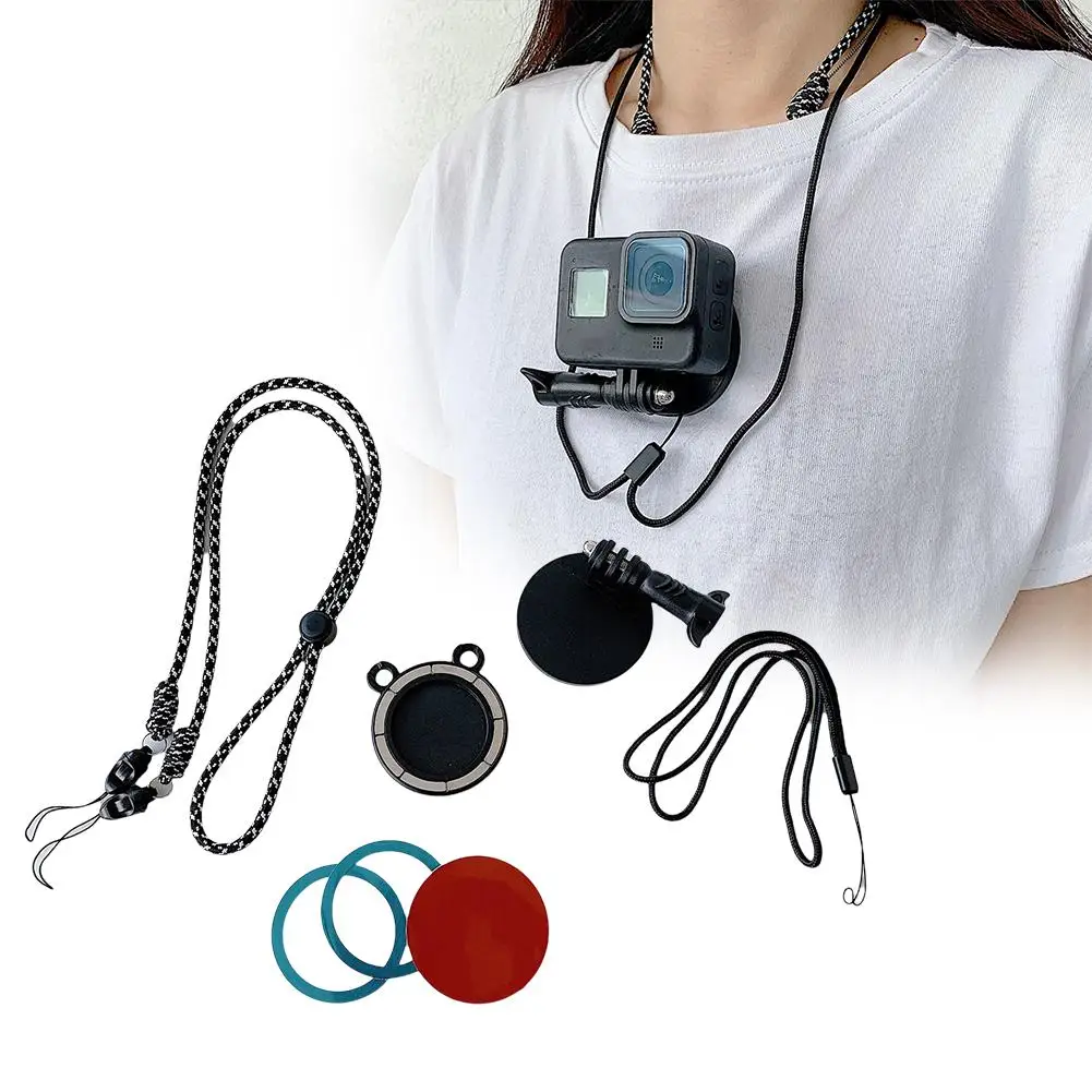 Voor Telefoon/Action Camera Magnetische Lanyard Quick Release Beugel Verstelbare Nekriem Voor Action Camera Accessoires T3l9