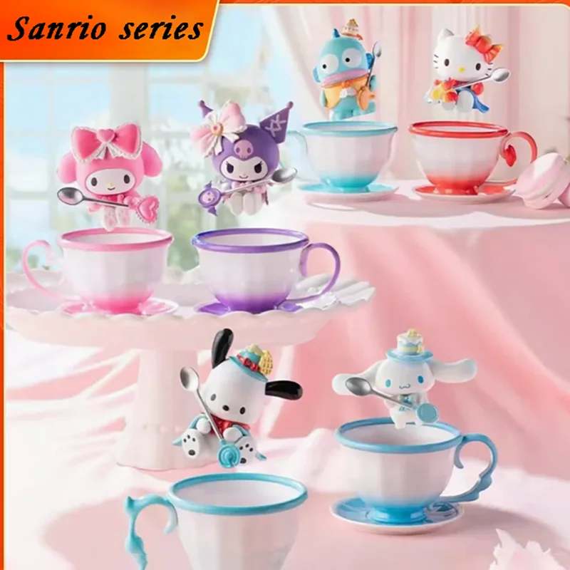 

Оригинальная чайная чашка Disney Sanrio, эльфная серия, статуэтка собаки Kuromi Pacha, игрушки могут быть собраны и подарки