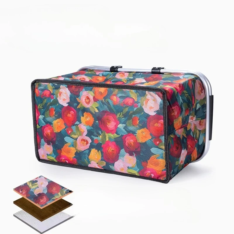 

Foldable Portable Insulated Picnic Bag Storage Aluminum Alloy Frame Waterproof Lunch Picnic Bags Beach Camping Supplies