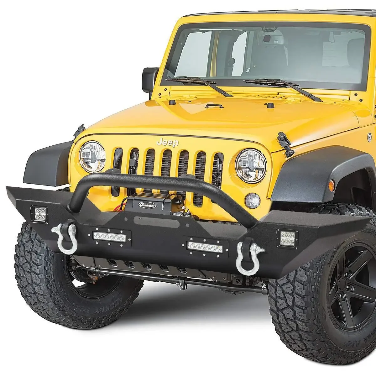 For Jeep Wrangler JK 2007-2017 JL2018-2024 Off-Road Vehicle Parts Manufacturer Steel Front Bumper Bull Bar