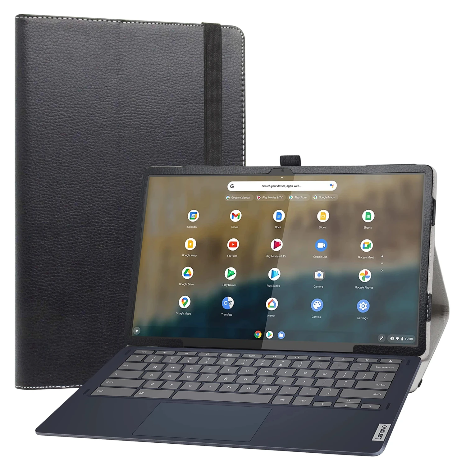 Protect Your Device with an Elegant Gray Folding Case for Lenovo Ideapad Duet 5 Chromebook 13.3