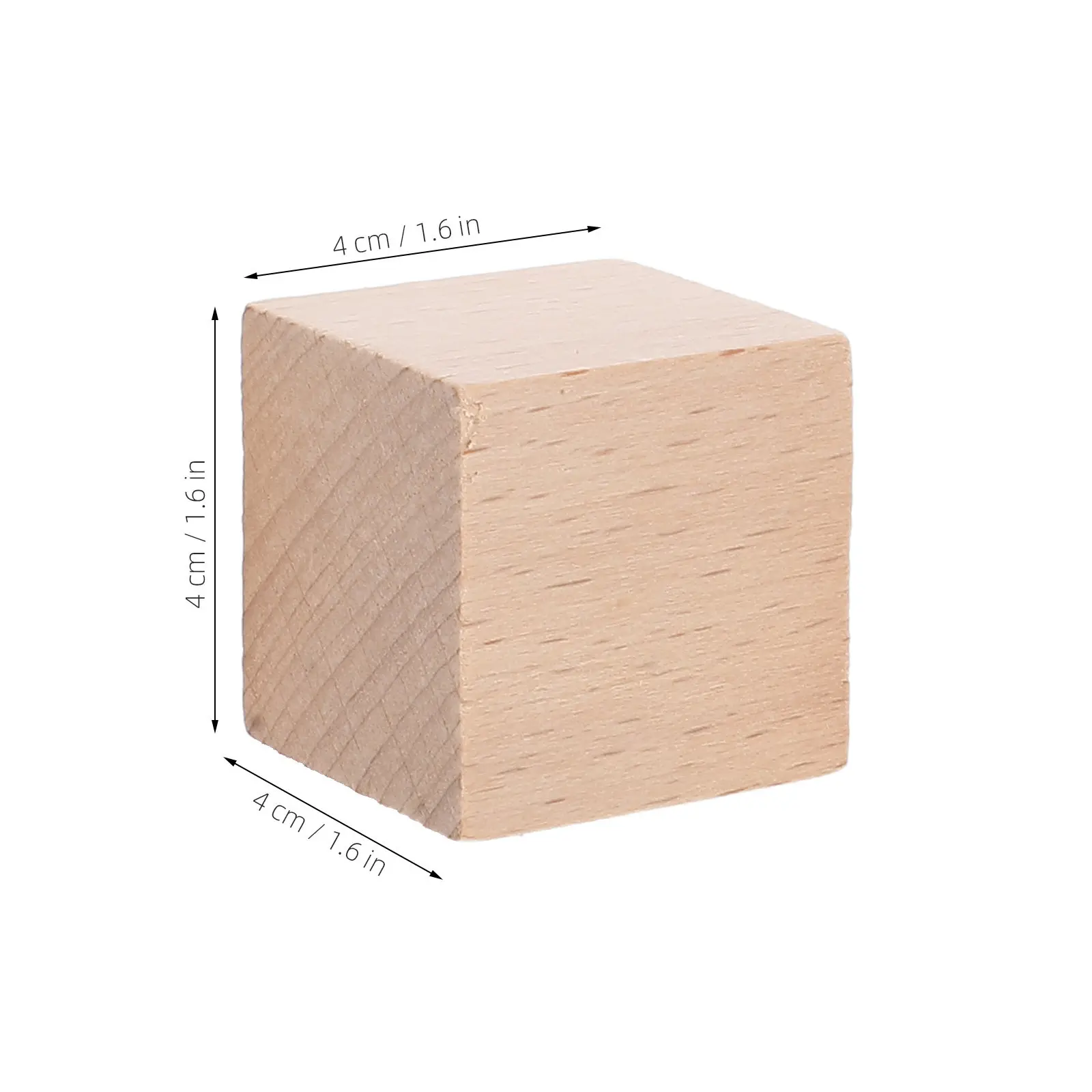 15Pcs Natural Wood Geometric Solid Blocks Early Education Preschool Math Learning Stacking Sorting Cube Montessori Construction