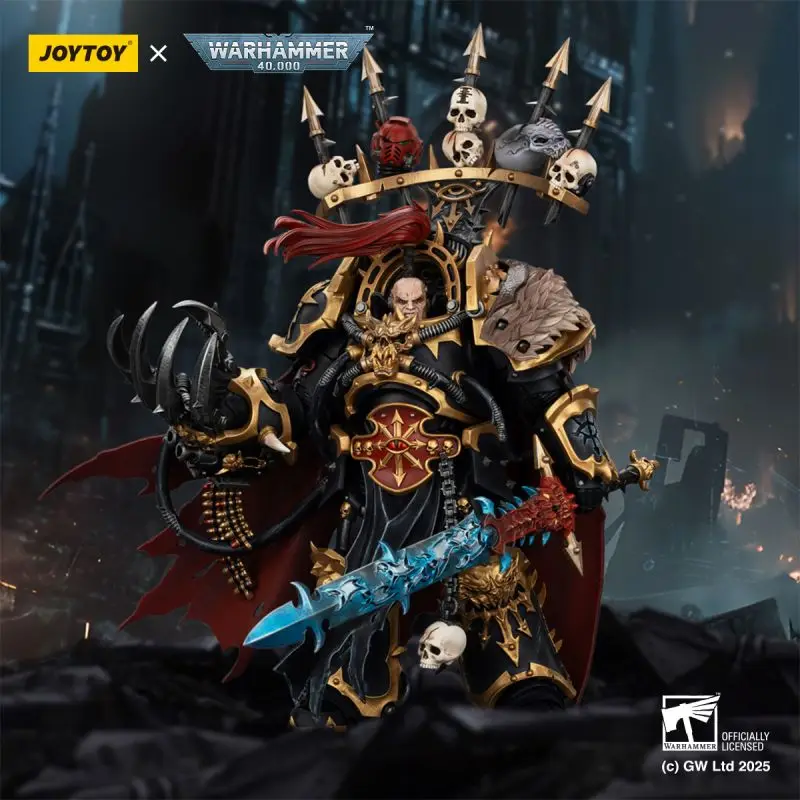 

JOYTOY Warhammer 40K: Черный Легион — Абаддон Разоритель с Драк'нянем и Когтем Хоруса — Коллекционный подарок для взрослых