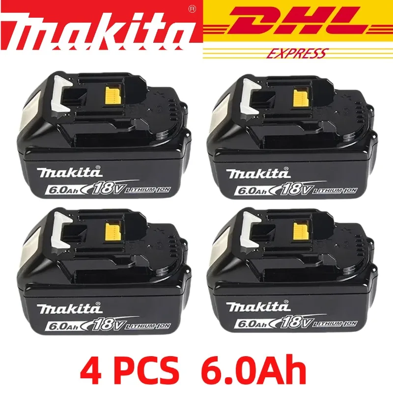 Makita Originele Lithium-ion Oplaadbare Batterij 18V 6000mAh 18v Vervangende Batterijen BL1860 BL1830 BL1850 BL1860B