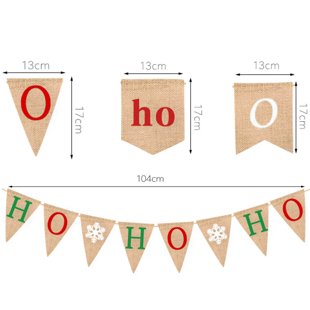 

Christmas Banners Merry Christmas Flag Hanging Banner for Xmas Christmas Letters String Flag
