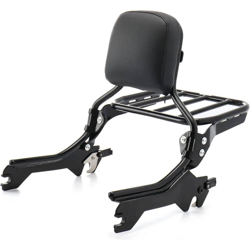 MoKitDora Detachable Backrest Sissy Bar with Luggage Rack for 2018-Later Harley Softail Fat Boy FLFB FLFBS Breakout FXBR FXBRS,