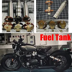 1.2L Stainless Steel Motorcycle Accessories Fuel Tank  Petrol Cans Water Container Jerry Can For Bobber HONDA  YAMAHA BWM Harley