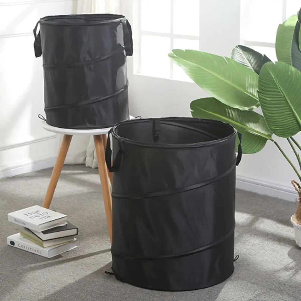 Oxford Cloth Garden Trash Can Large Capacity Foldable Fallen Leaves Storage Bin Folding Waterproof Dirty Clothe Basket Outdoor