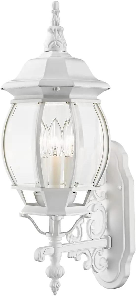 

Lighting 7524-13 7524-03 Outdoor Wall Lantern, White, 8.25 X 22