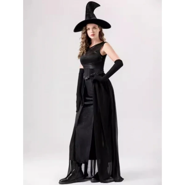 loween Witch Long Dr Cosplay Nightclub Theme Par Stage Performance Costume Women's Traditional Ethnic T Top Skirt