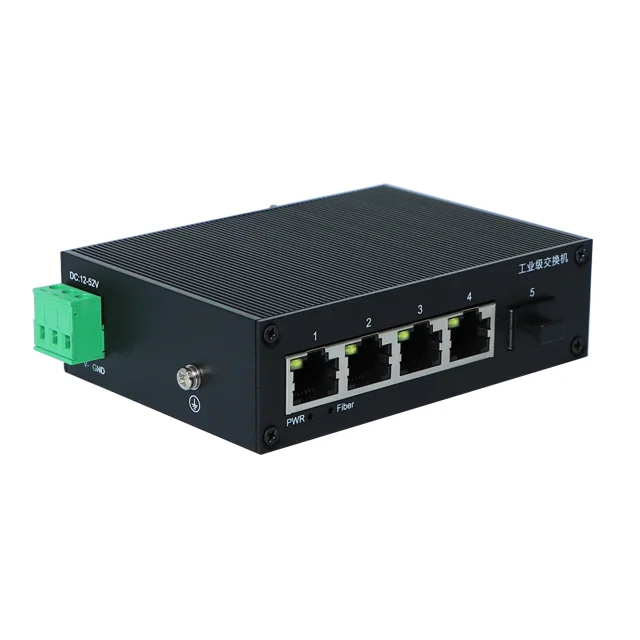 hit productGood Thing Recommendation Industrial Exchange Unmanageable 4 Port 10/100 + 1Port Gbit Switch Long-distance Transmissi