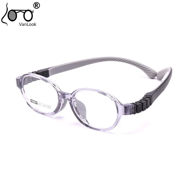 

Round Kids Glasses Oval Flexible Eyeglasses Frame for Kid Boys Small Size Children Silicone TR90 Spectacle