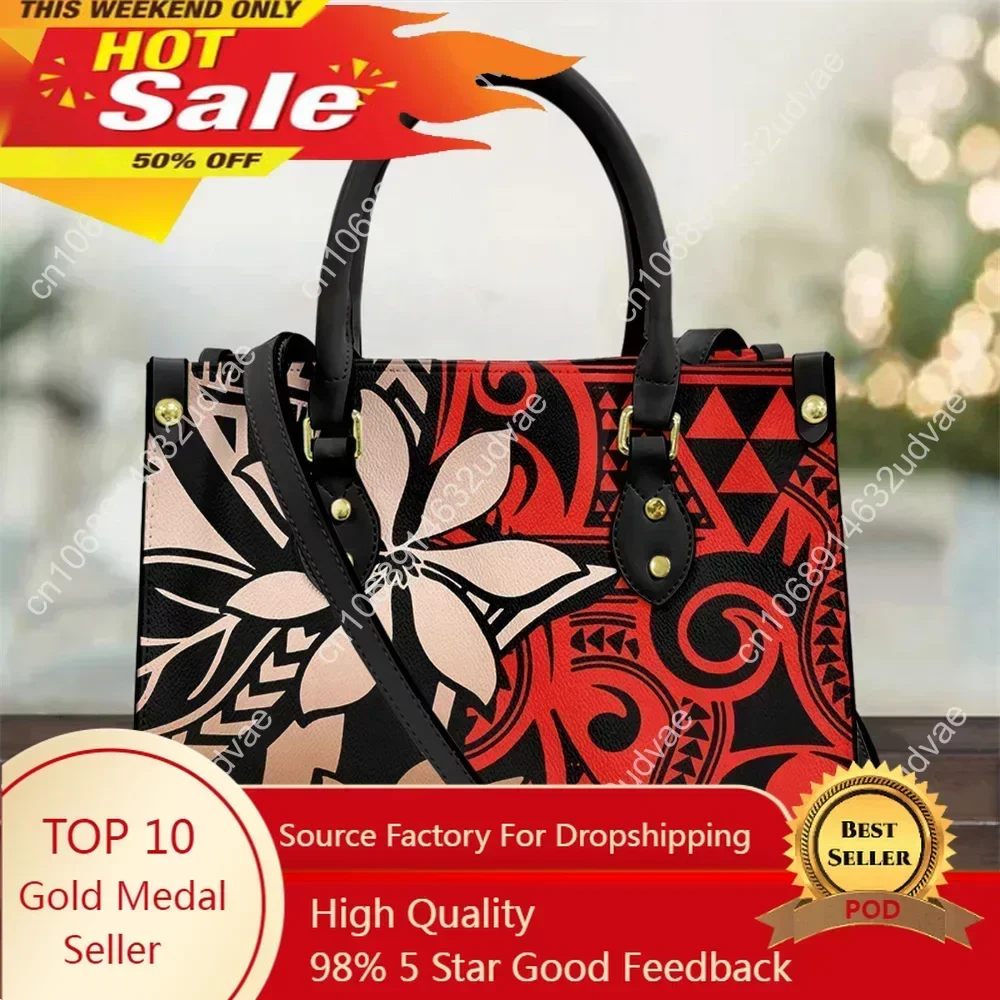 

Vintage Women's Crossbody Shoulder Bags Polynesian Samoa Tattoos Printing High Quality Ladies Handbags Shopper Purse Tote Bag