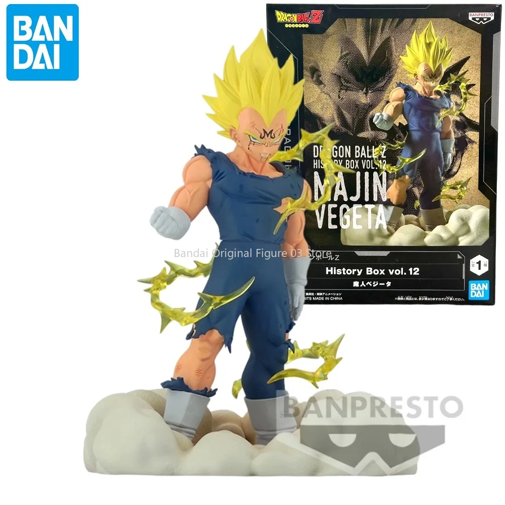 

Bandai Original Banpresto Anime Dragon Ball Z History Box Majin Vegeta PVC Action Figure Collection Model Toys
