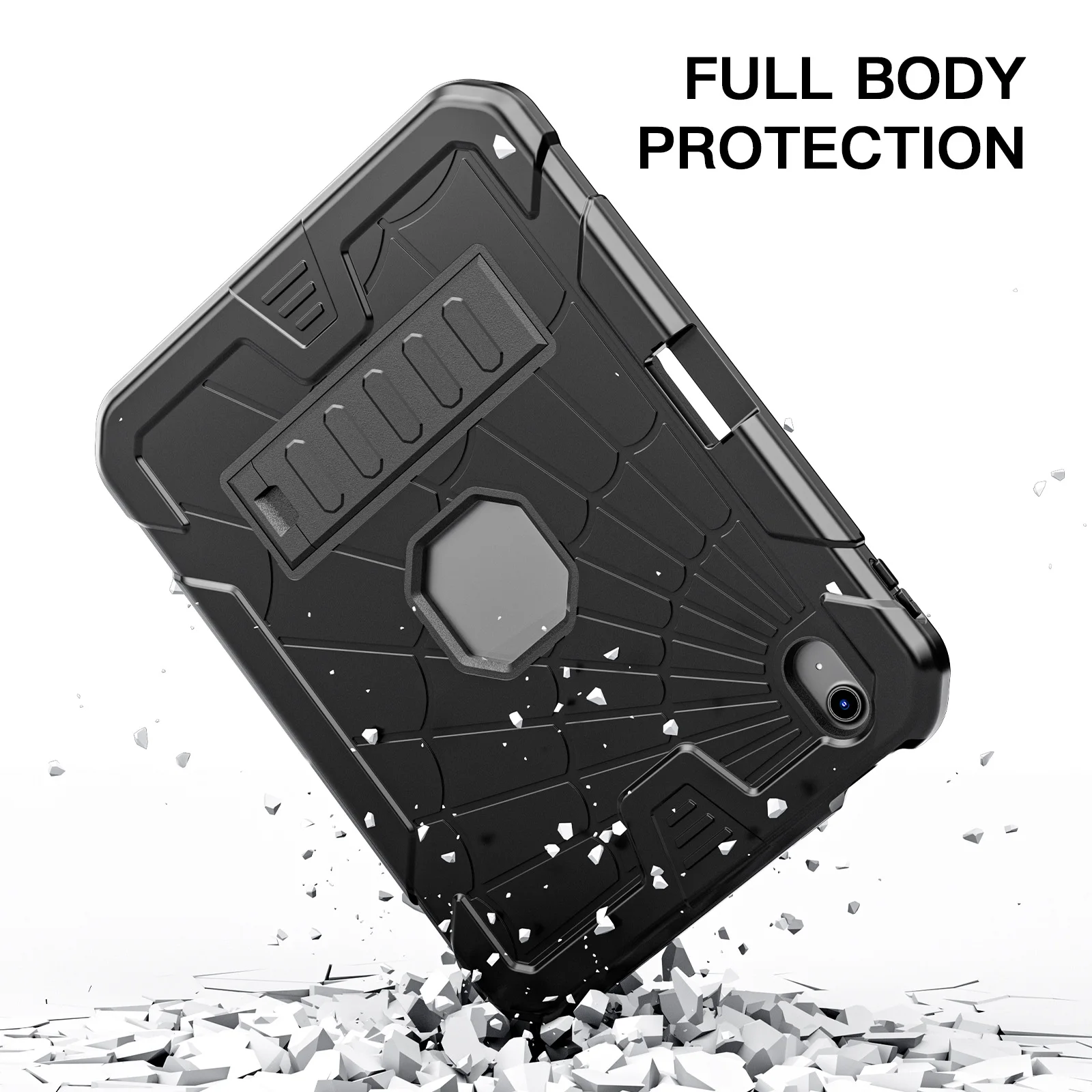 متوافق مع iPad (A16) الجيل 11th/10th 2025/2022 (11- بوصة/10.9 بوصة)، حافظة واقية متينة مقاومة للصدمات لكامل الجسم مع #3