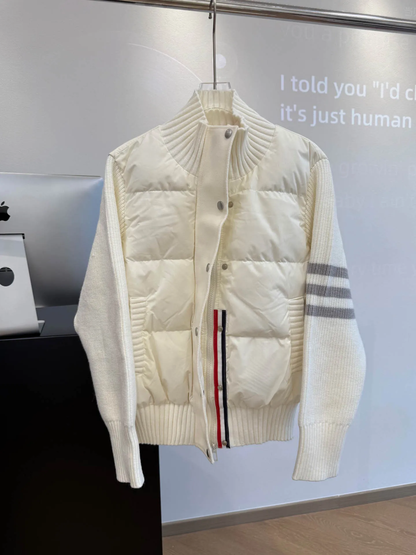 

Lightweight Double-Breasted Du down Jaet Young Sle Women's ort Coat Slimming Effect White Du Feather Commuter Sle