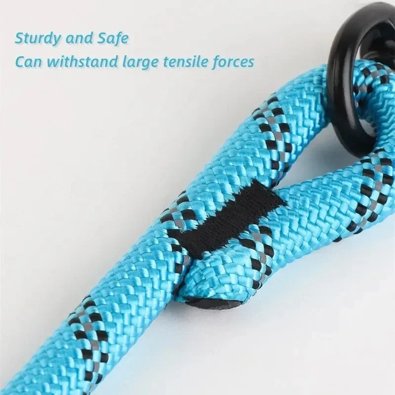 150 cm starke Hundeleine, Haustierleinen, reflektierende Leine für große, kleine, mittelgroße und große Hundeleine, Drag Pull Tow Golden Retriever – Detail 5