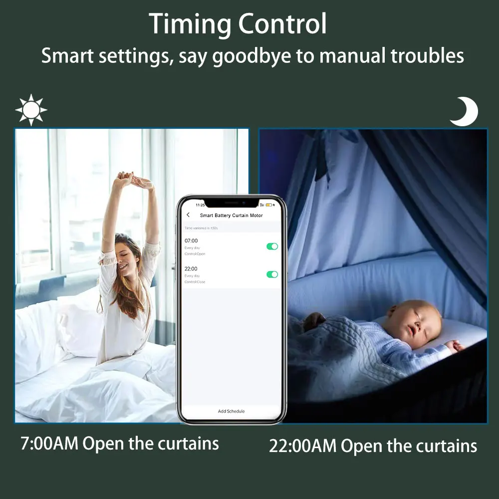 LifeLibero-batería grande Tuya ZigBee, Motor de cortinas inteligentes, cortina eléctrica recargable, abridor sin cables, trabajo automático de