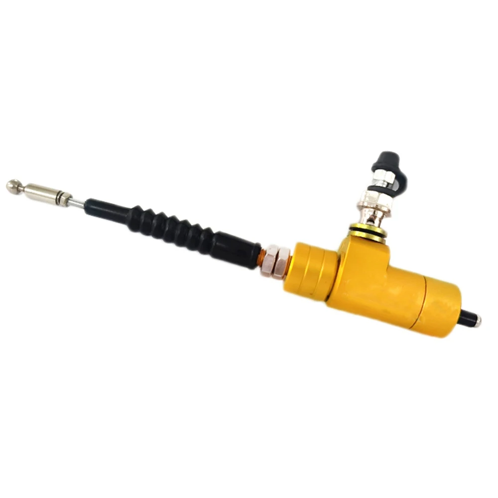 Universal 14mm Motorcycle Hydraulic Hand Clutch Master Cylinder Rod System Performance Efficient Transfer Pump Golden