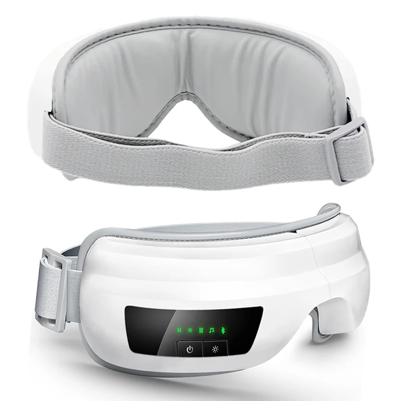 High Quality 3D Wireless Air Pressure Vibration Eye Massager for Self Care Wellness with 3 Levels of Hot Compress & Music