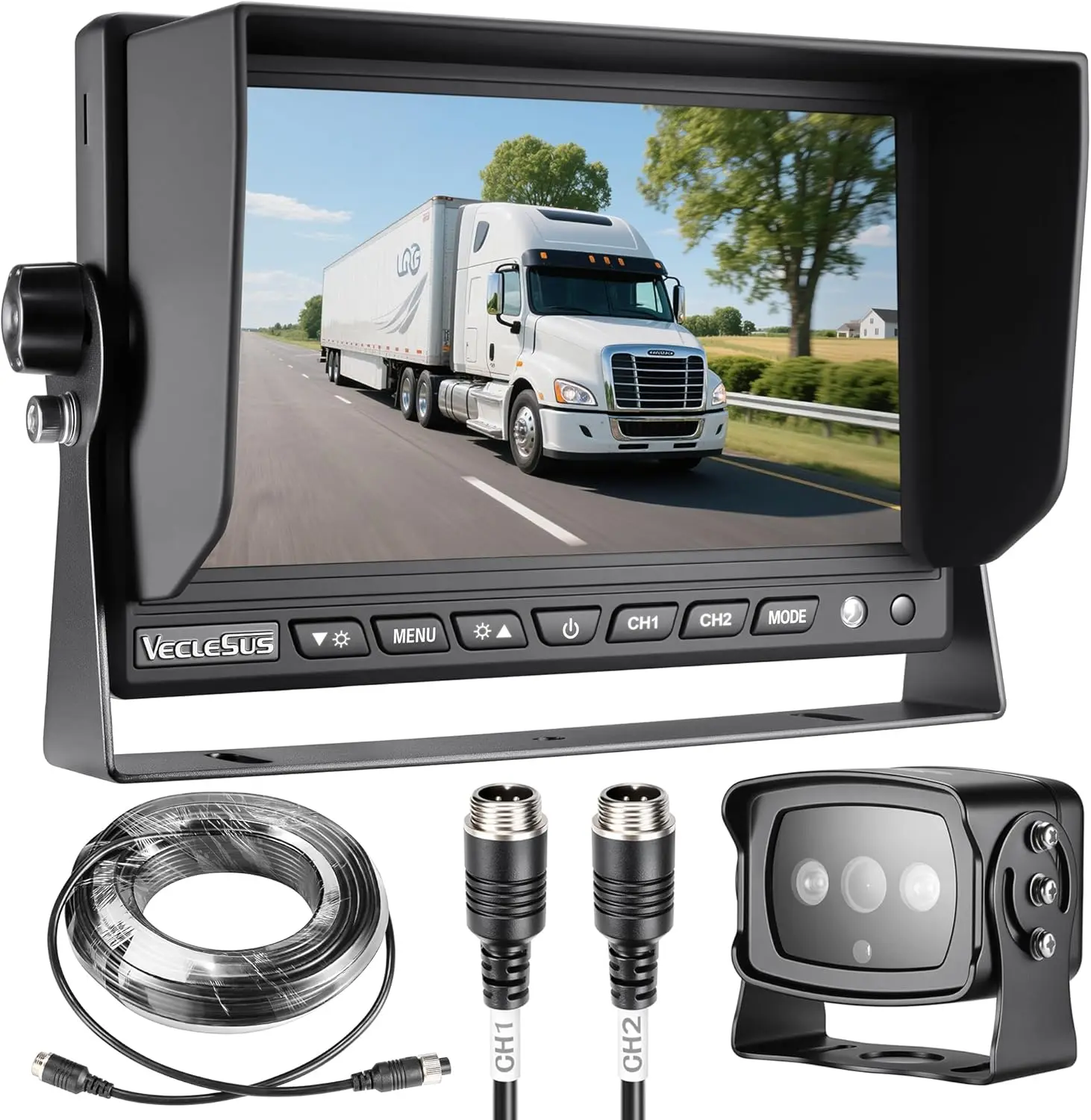 Backup Camera for Trucks, No Interference, No Delay, 7