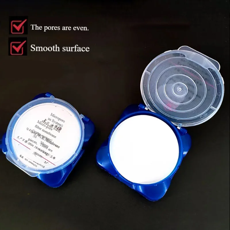 50/100 pieces/box microporous filter membrane 0.45μm0.22um*50mm water-based filter membrane mixed membrane
