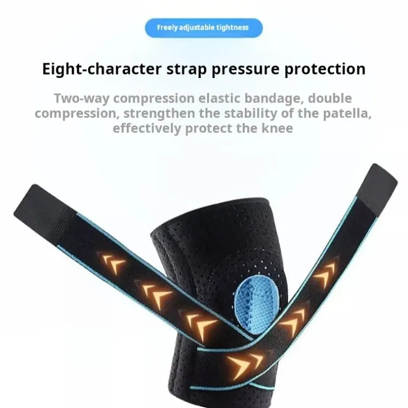 1PC Knee Brace with Side Stabilizers for Meniscus Tear Knee Pain ACL MCL Injury Recovery Adjustable Knee Support Men and Women